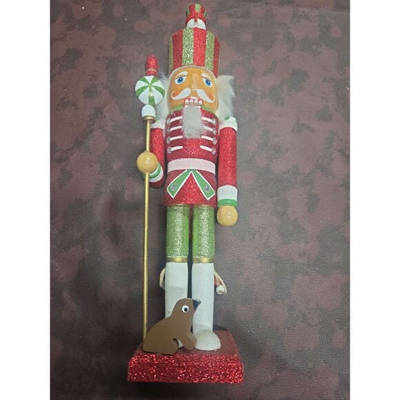 Unbranded Other - Holiday wooden Nutcracker figurine Broken Nose